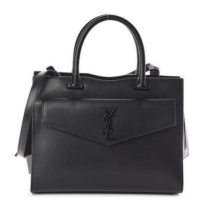 Saint Laurent Grain De Poudre Medium Uptown Tote Black 1 of 9