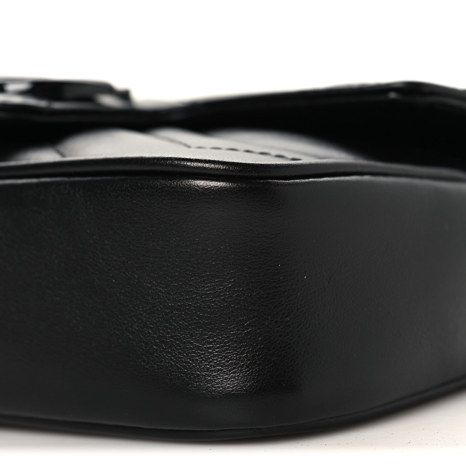 Gucci Calfskin Matelasse Monochrome GG Marmont Chain Belt Bag Black 9 of 10