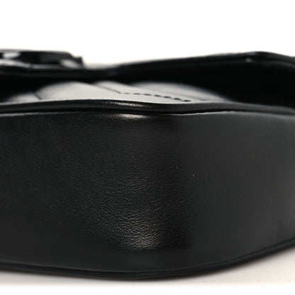 Gucci Calfskin Matelasse Monochrome GG Marmont Chain Belt Bag Black 9 of 10