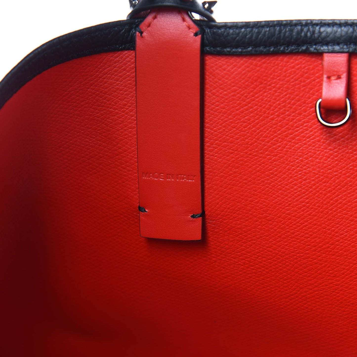 Calfskin Spikes Small East West Cabata Tote Black