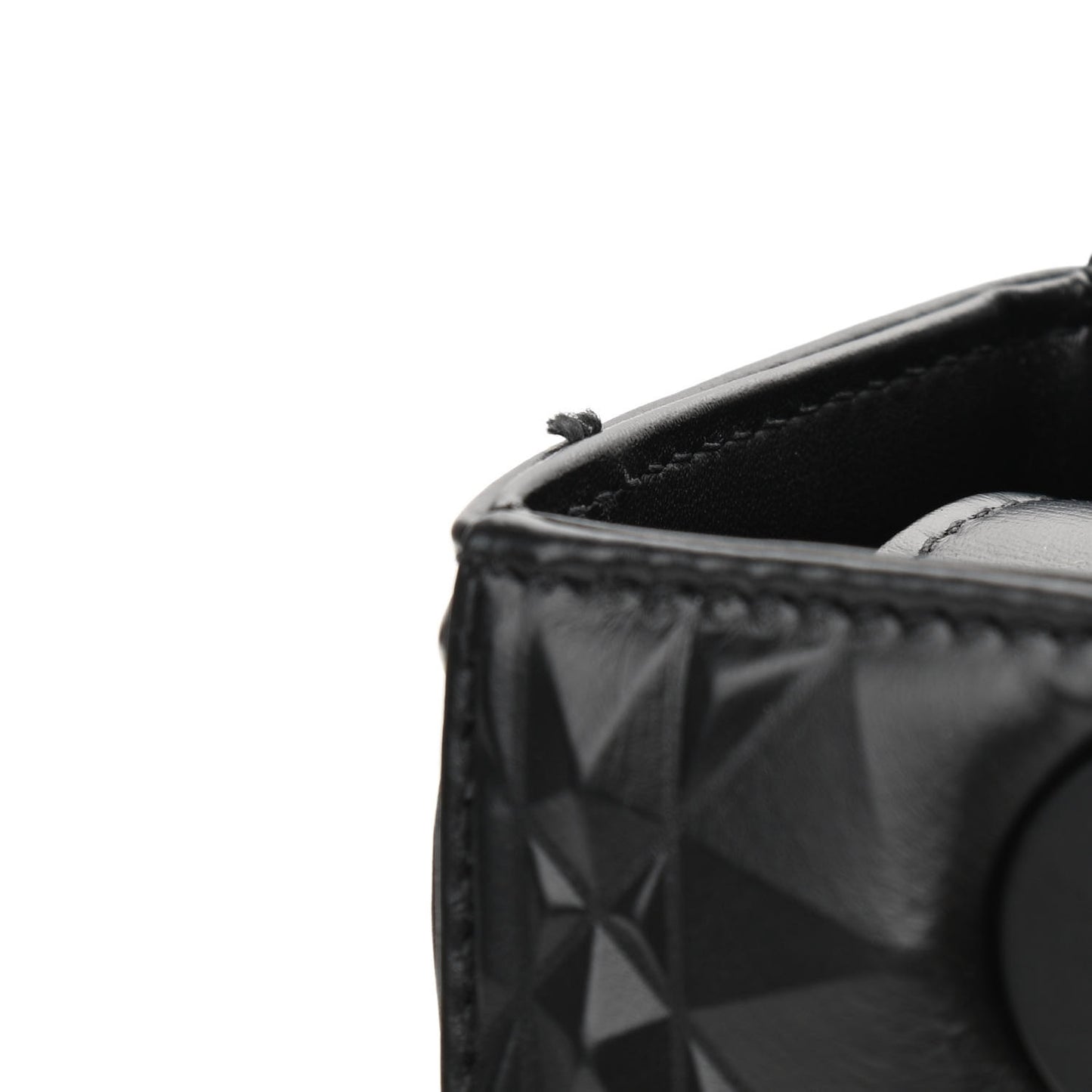 Calfskin Cannage Diamond Cannage Medium Lady Dior Black