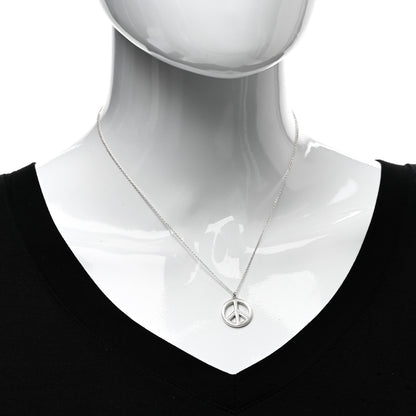Tiffany Sterling Silver Peace Pendant Necklace 2 of 4