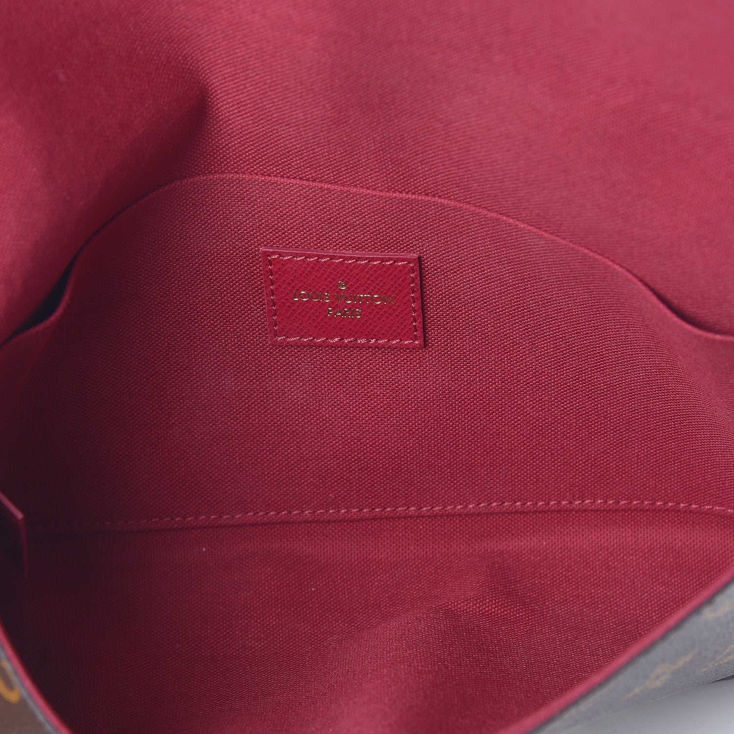 Louis Vuitton Monogram Pochette Felicie Chain Wallet Fuchsia 5 of 12