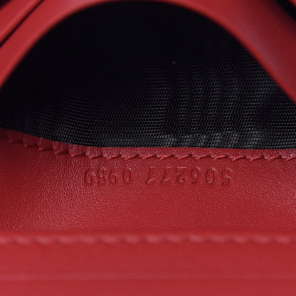 Gucci GG Supreme Monogram Bosco Patch Card Case Wallet Beige Malva Hibiscus Red 7 of 8