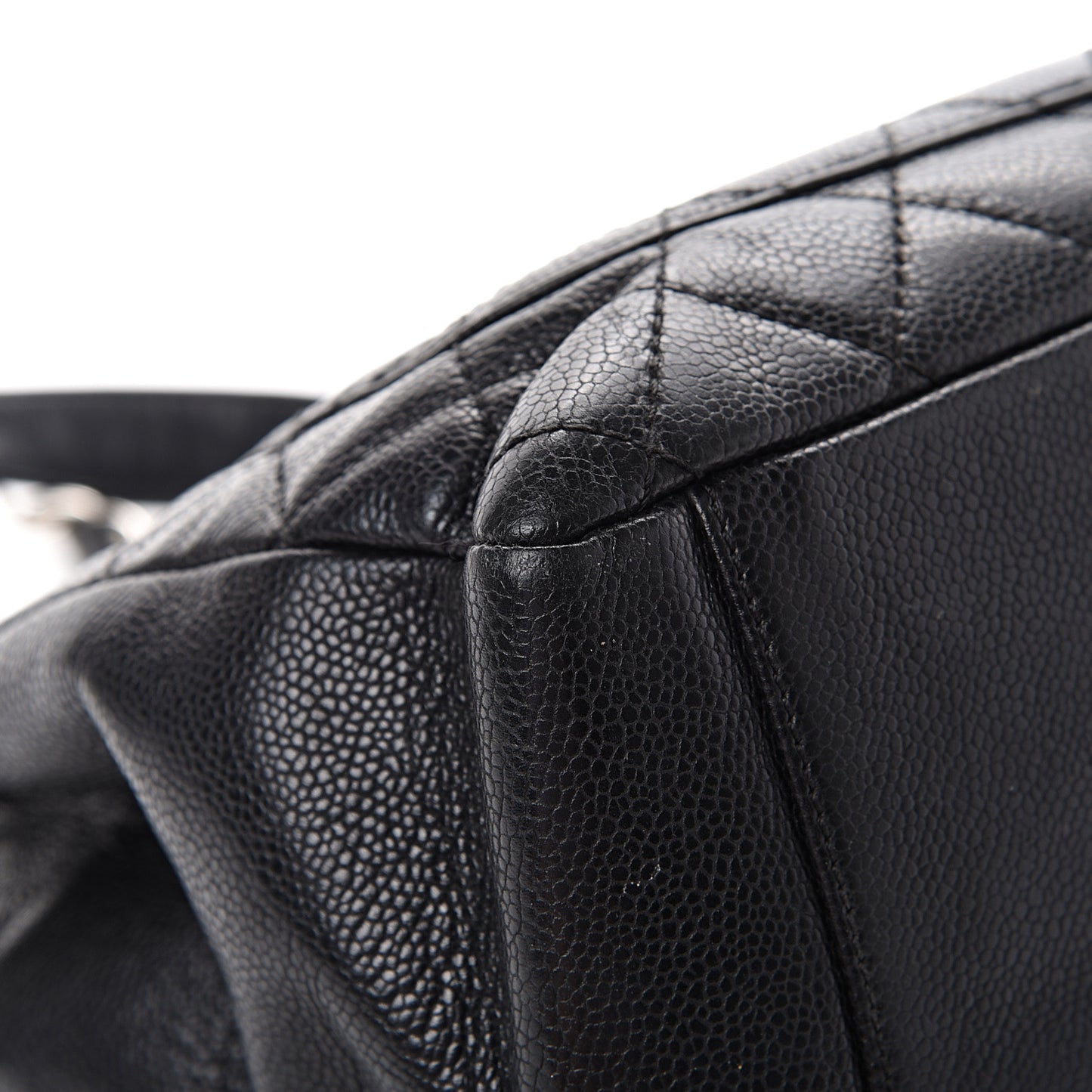Caviar Quilted Grand Shopping Tote GST Black