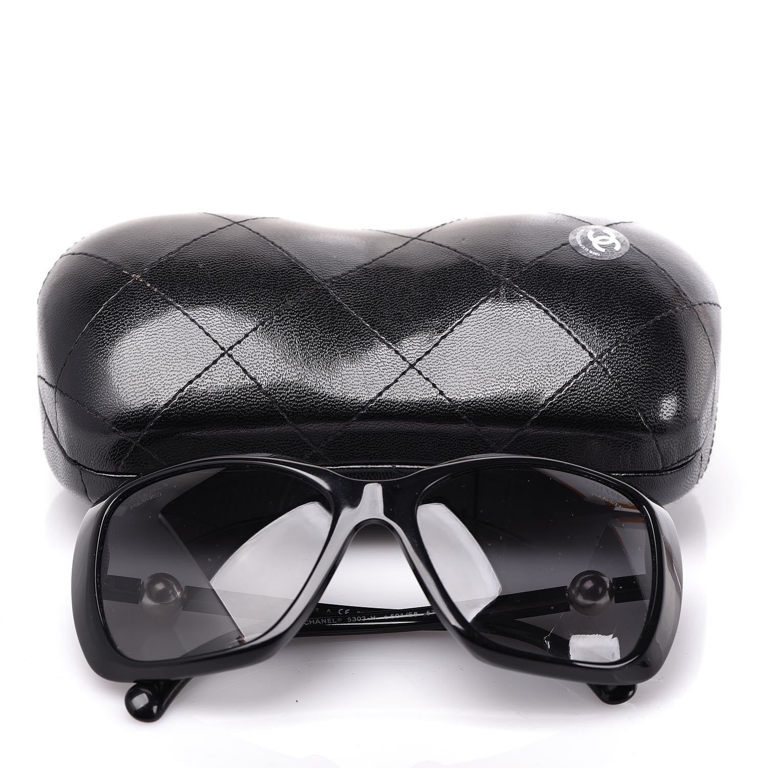 Chanel Pearl Polarized Sunglasses 5303-H Black 8 of 8
