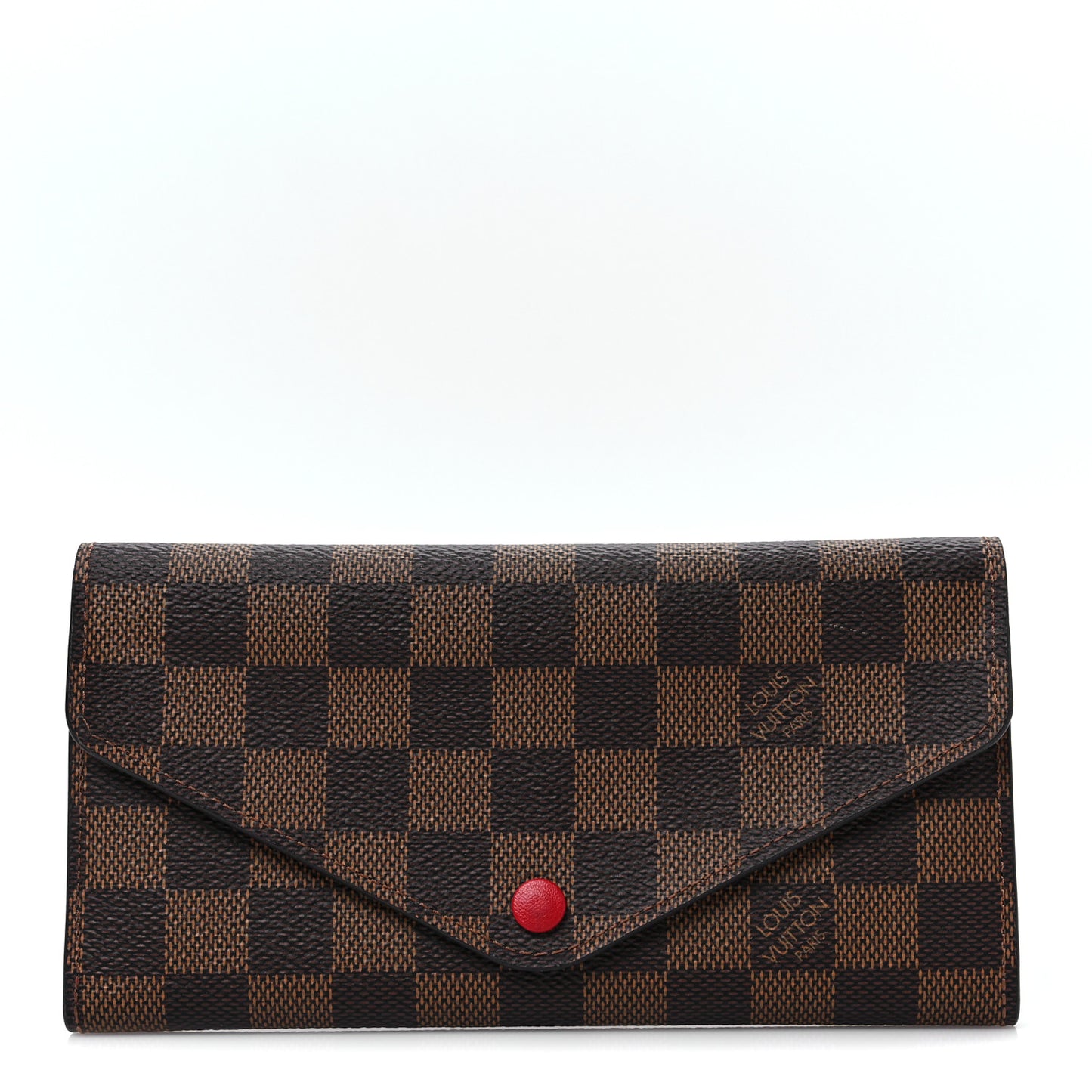 Damier Ebene Josephine Wallet Red