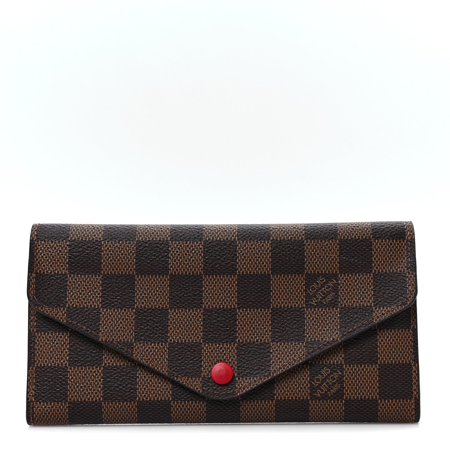 Louis Vuitton Damier Ebene Josephine Wallet Red 1 of 8