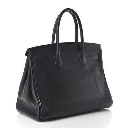 Hermes Taurillon Clemence Birkin 30 Black 3 of 10