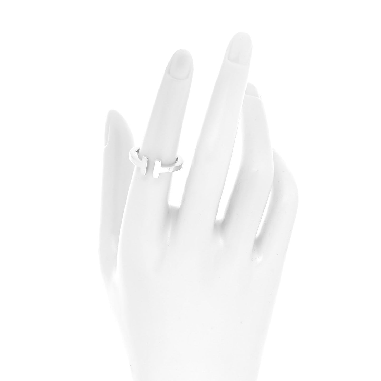 Sterling Silver T Square Ring 53 6.5