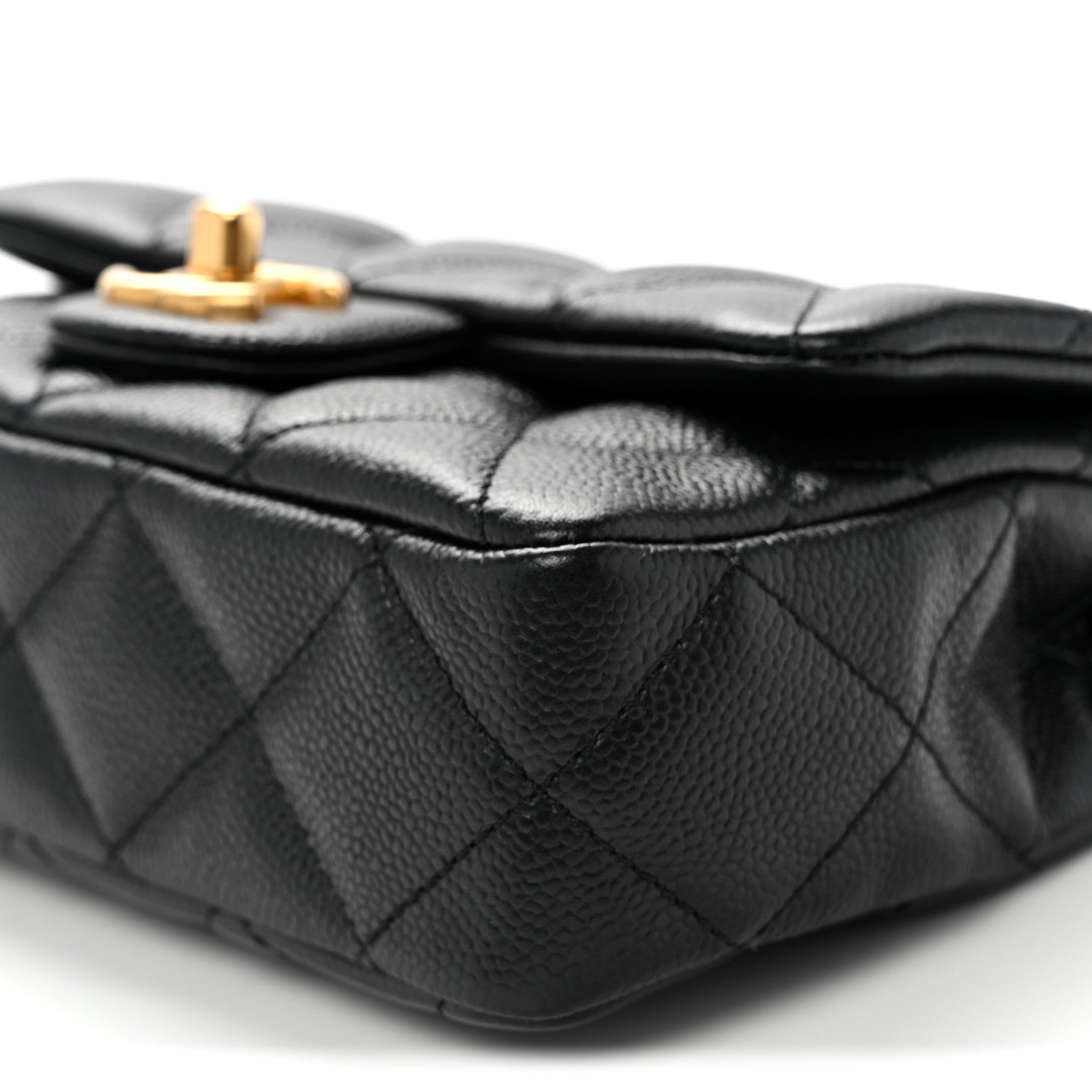 Chanel Caviar Quilted Mini Sweetheart Rectangular Flap Black 10 of 11