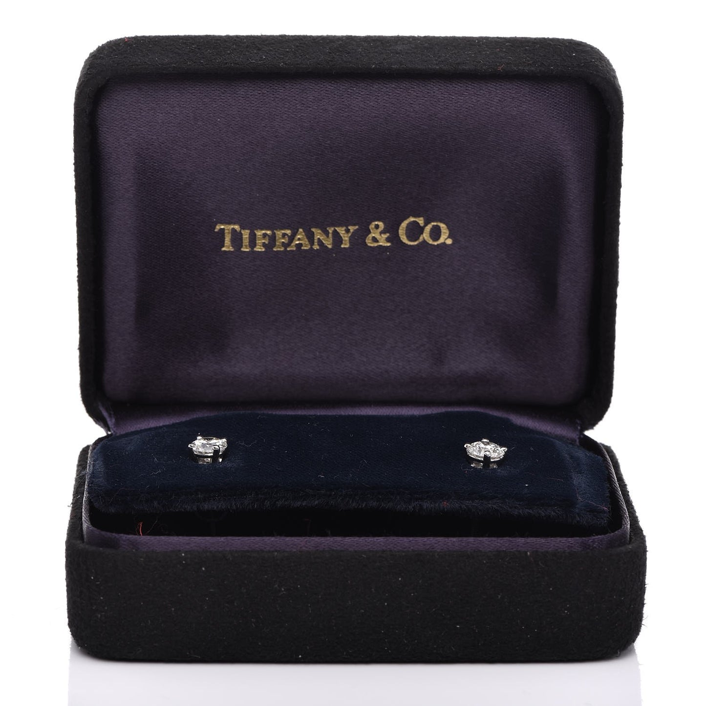 Platinum Diamond 1ctw Round Solitaire Earrings