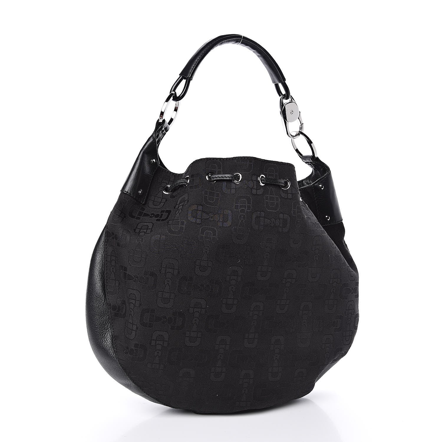 Gucci Horsebit Print Hobo Black 3 of 10