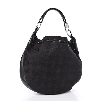 Gucci Horsebit Print Hobo Black 3 of 10