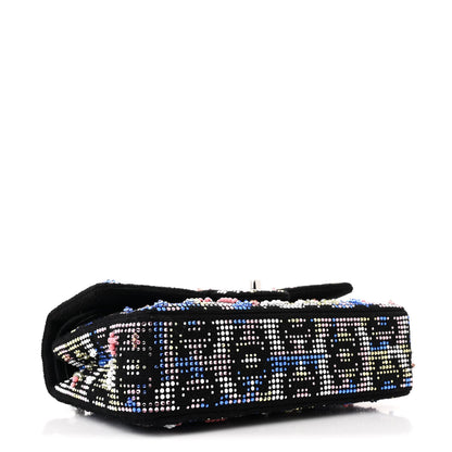 Chanel Crystal Tweed CC Medium Double Flap Black 4 of 11