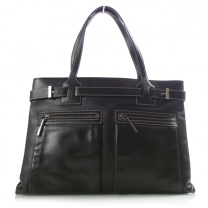 Gucci Leather Double Pocket Tote Black 1 of 9