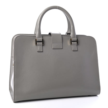 Saint Laurent Calfskin Small Monogram Cabas Fog 2 of 7