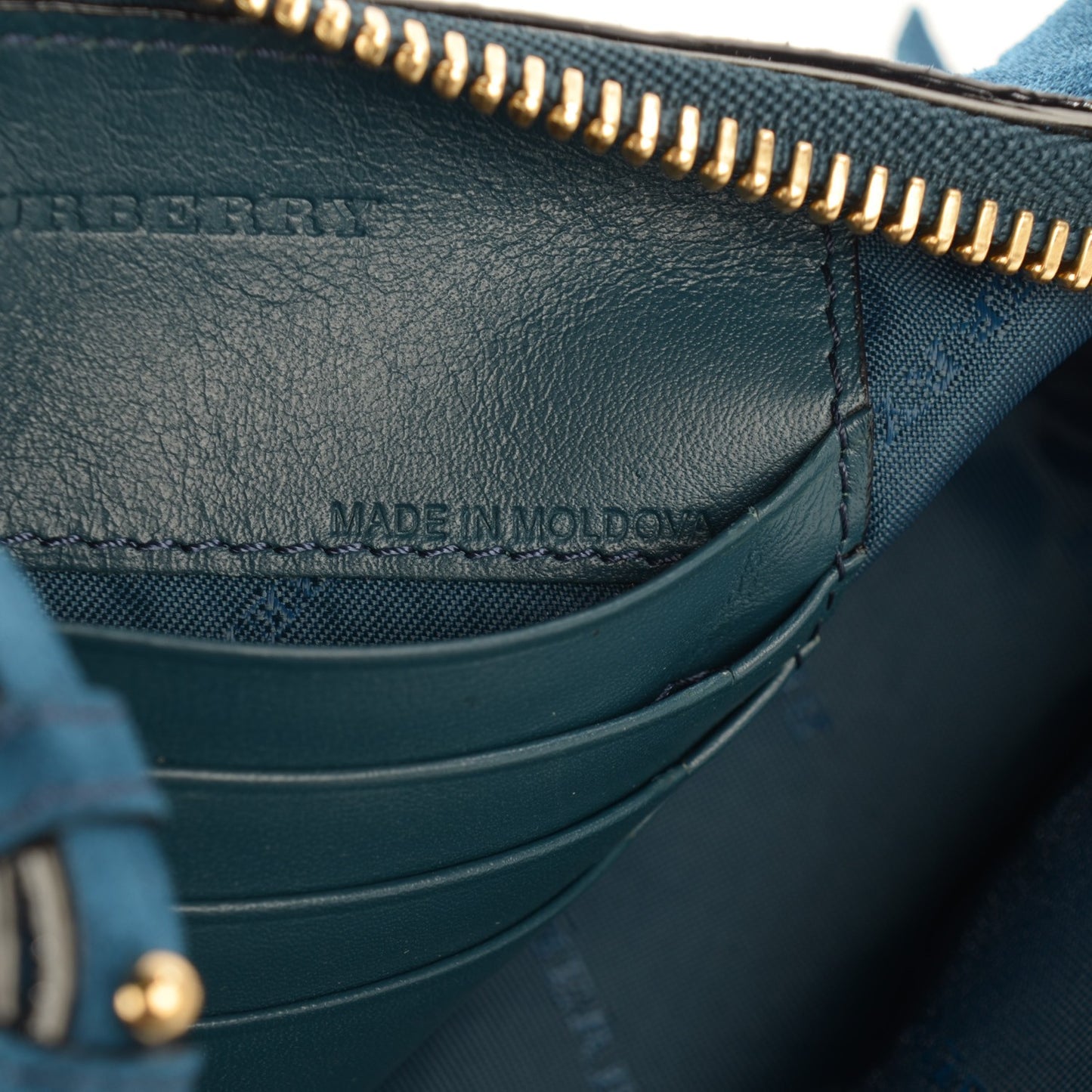 Suede Fringe Peyton Crossbody Clutch Bag Marine