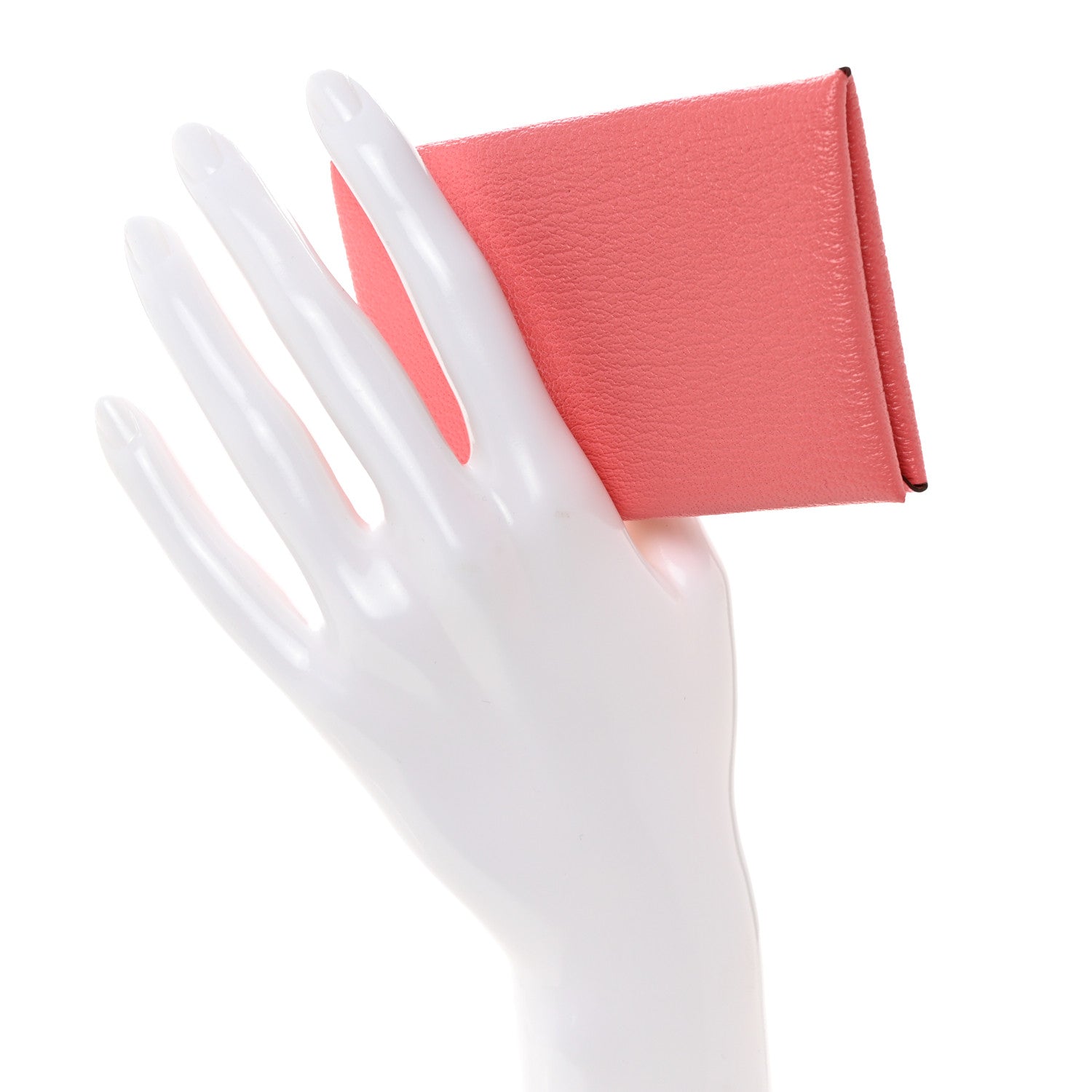 Hermes Chevre Mysore Calvi Card Case Rose Azalee 2 of 7