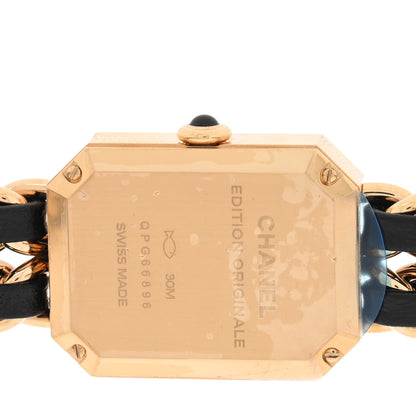 Chanel Stainless Steel Lambskin 20mm Chain Premiere Quartz Watch Gold M 4 of 5