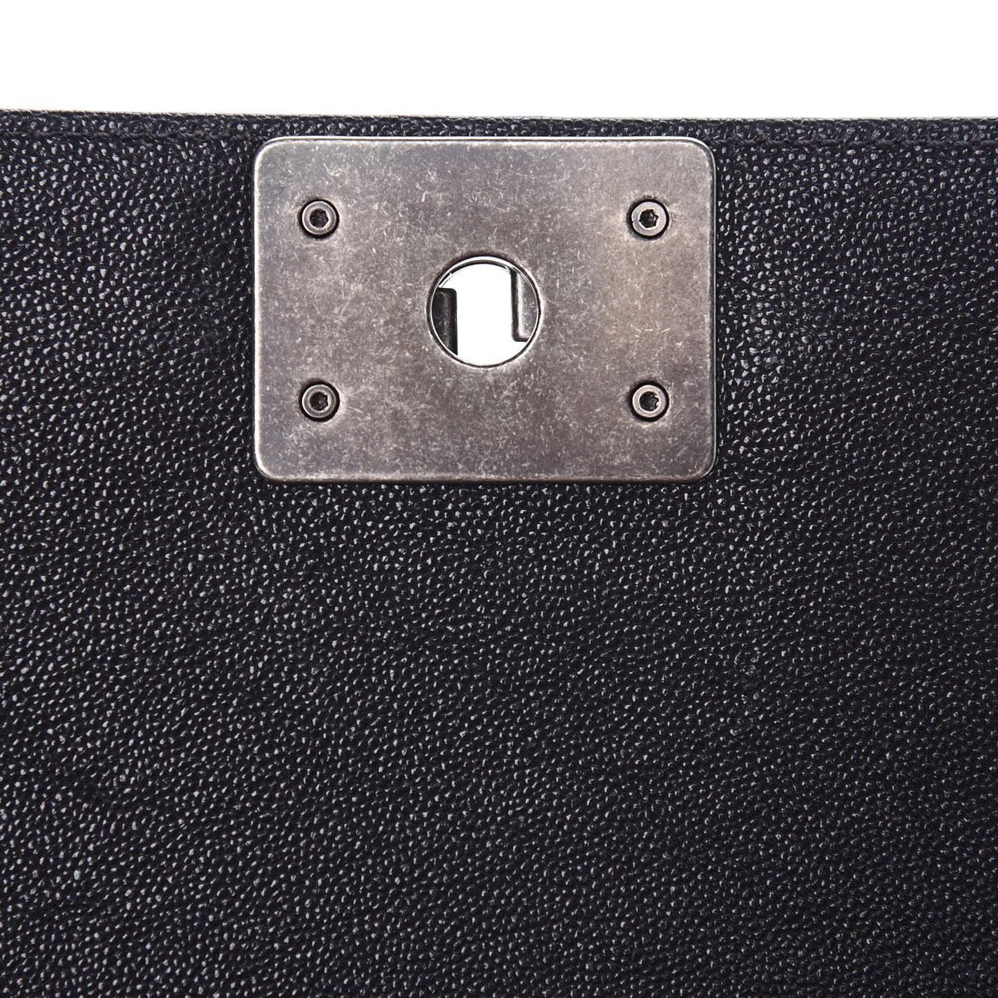 Caviar Quilted Medium Boy Flap Grey
