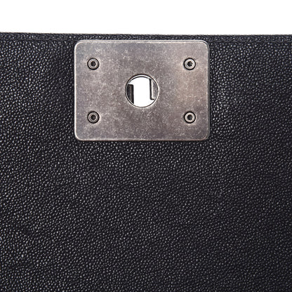 Chanel Caviar Quilted Medium Boy Flap Grey 8 of 10