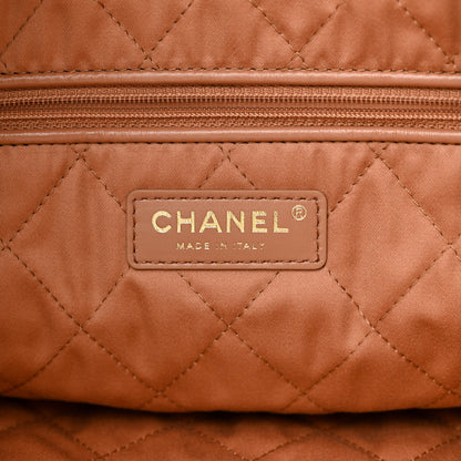 Chanel Shiny Calfskin Quilted Chanel 22 Camel 8 of 14