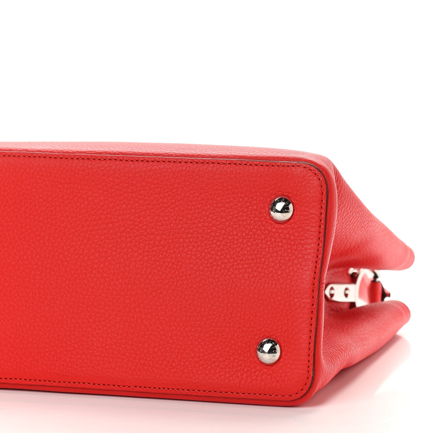 Louis Vuitton Taurillon Capucines MM Coquelicot 8 of 10