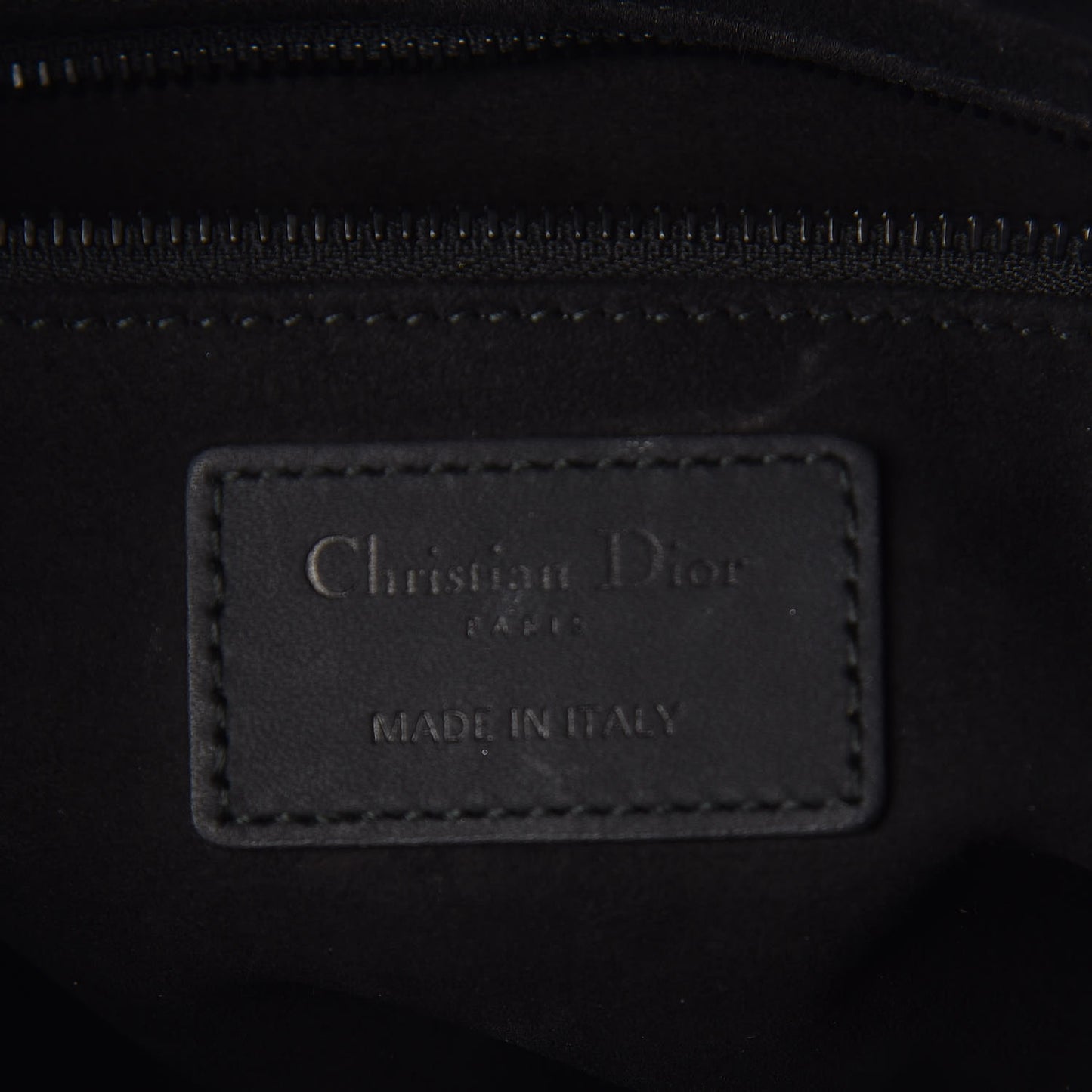 Ultra Matte Calfskin Cannage Medium Lady Dior Black