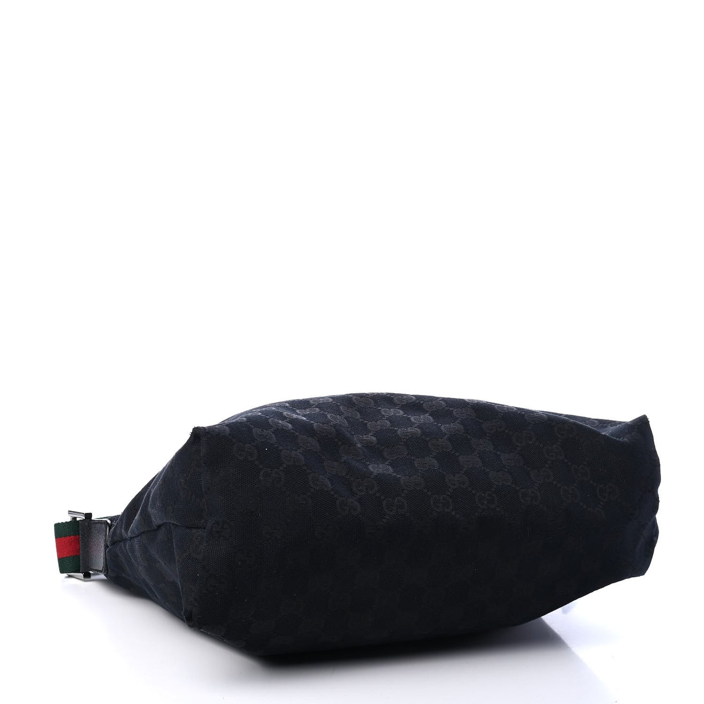 Monogram Web Medium Flat Messenger Bag Black