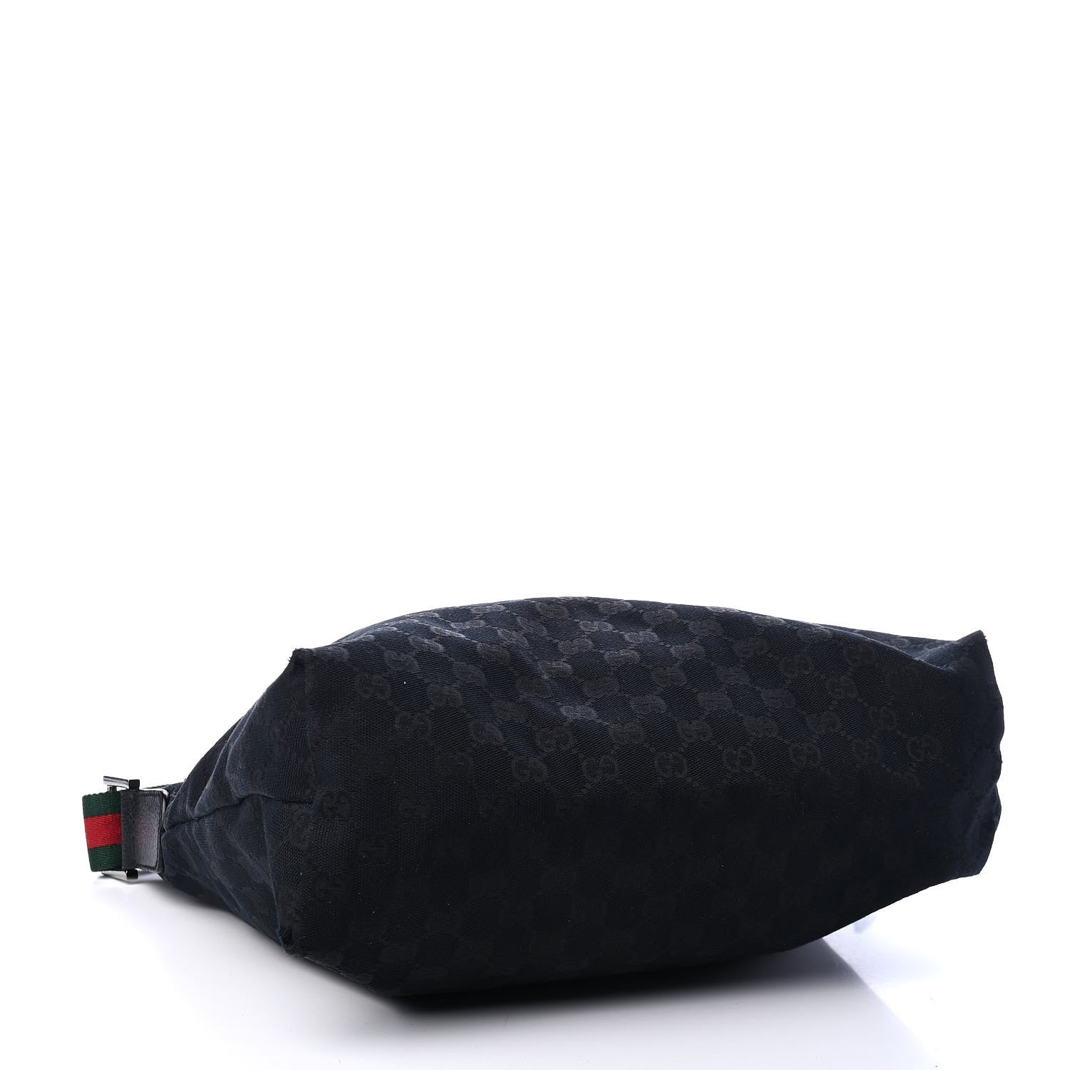 Gucci Monogram Web Medium Flat Messenger Bag Black 3 of 8
