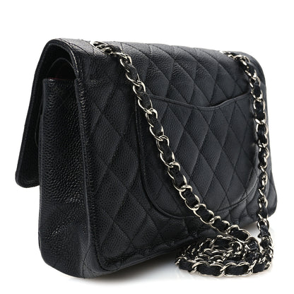 Chanel Caviar Quilted Medium Double Flap Black 3 of 12