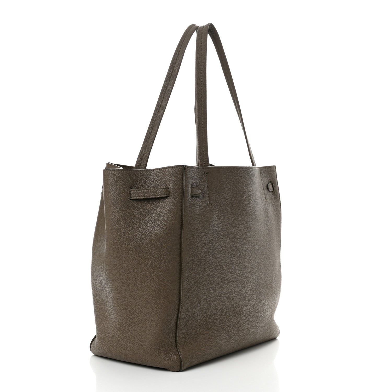 Celine Soft Grained Calfskin Small Belt Cabas Phantom Taupe 3 of 14