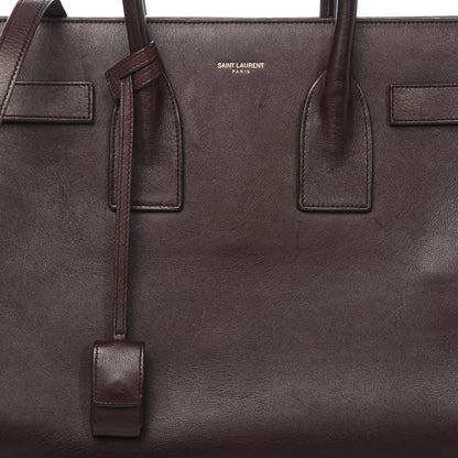 Saint Laurent Calfskin Small Sac De Jour Bordeaux 14 of 14