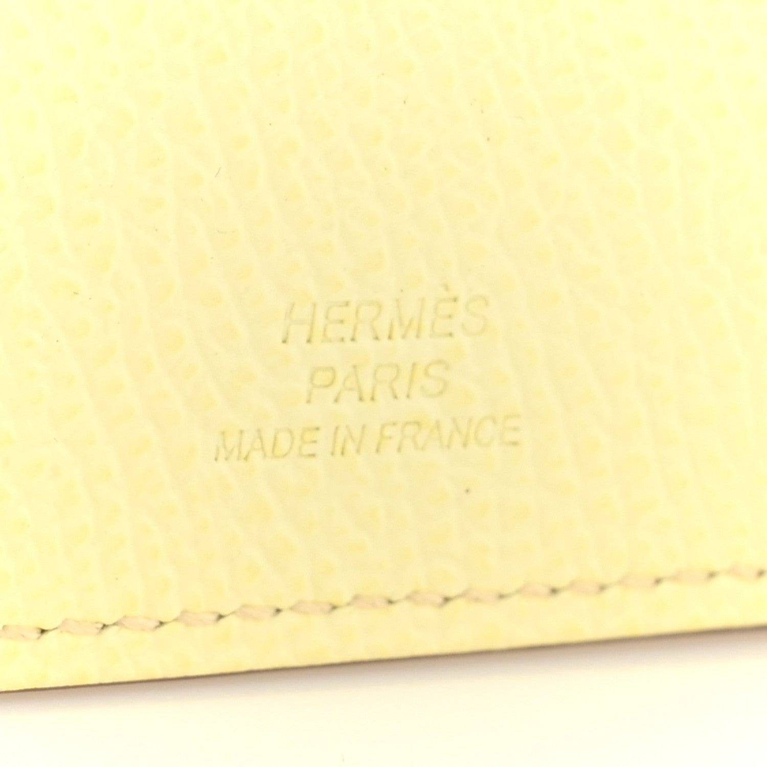 Hermes Epsom Tarmac PM Passport Holder Jaune Milton 6 of 9