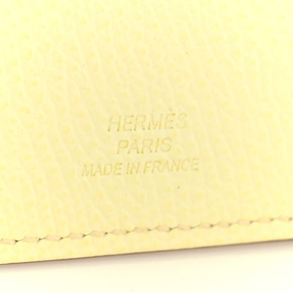 Hermes Epsom Tarmac PM Passport Holder Jaune Milton 6 of 9