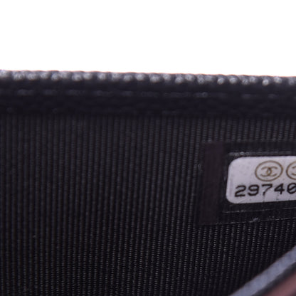 Chanel Caviar Quilted Medium Gusset Flap Wallet Black 7 of 8