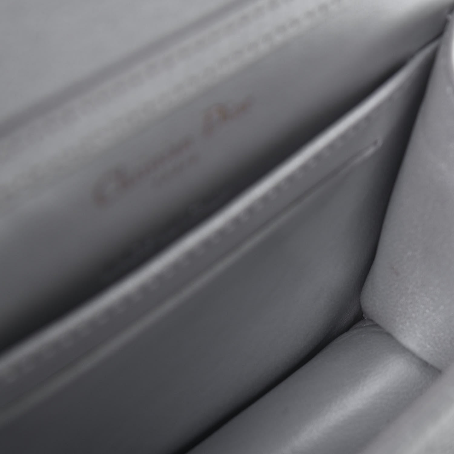 Christian Dior Metallic Grained Calfskin Baby Diorama Flap Bag Silver 9 of 11