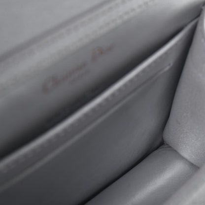 Christian Dior Metallic Grained Calfskin Baby Diorama Flap Bag Silver 9 of 11