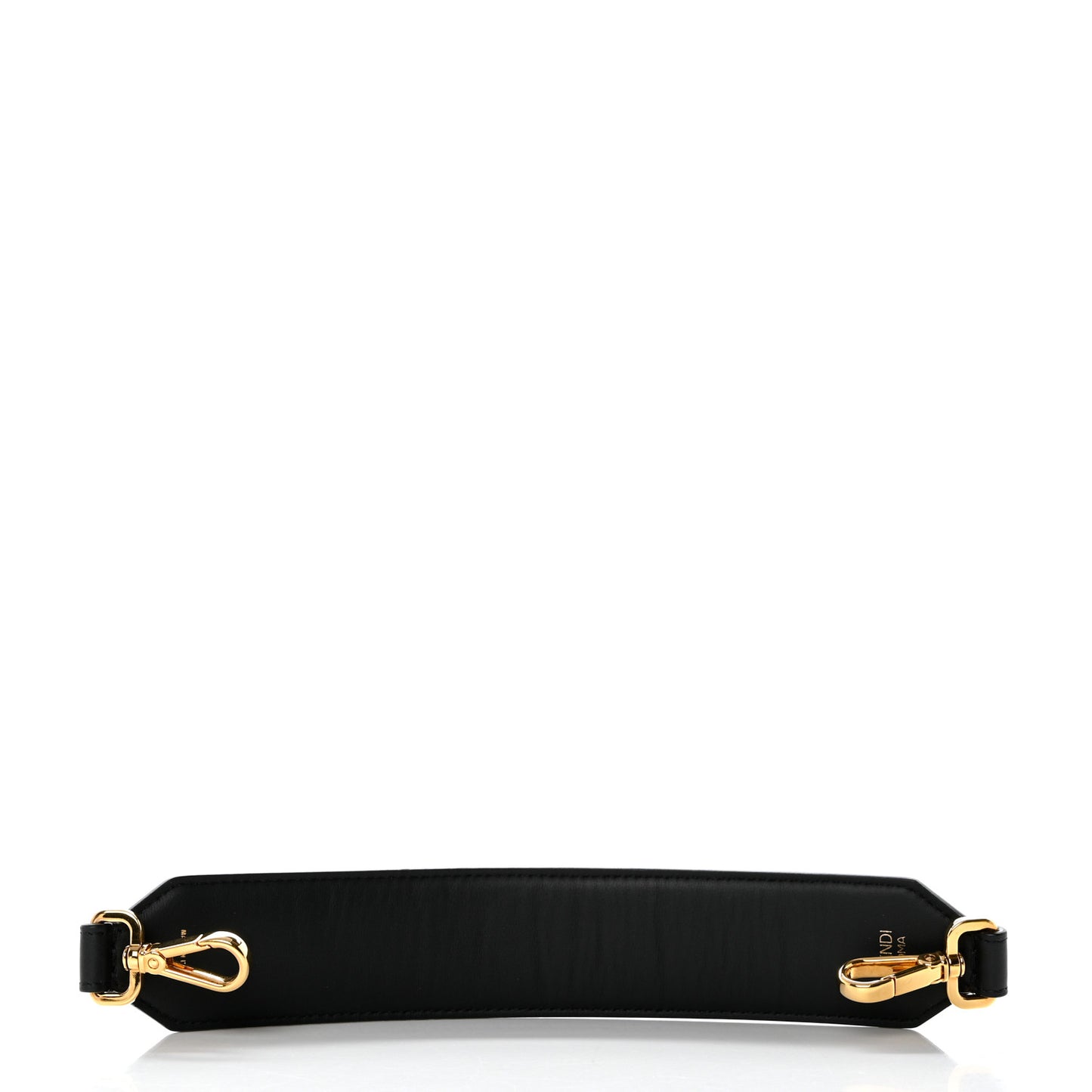 Calfskin F is Fendi FF Studded Strap Black