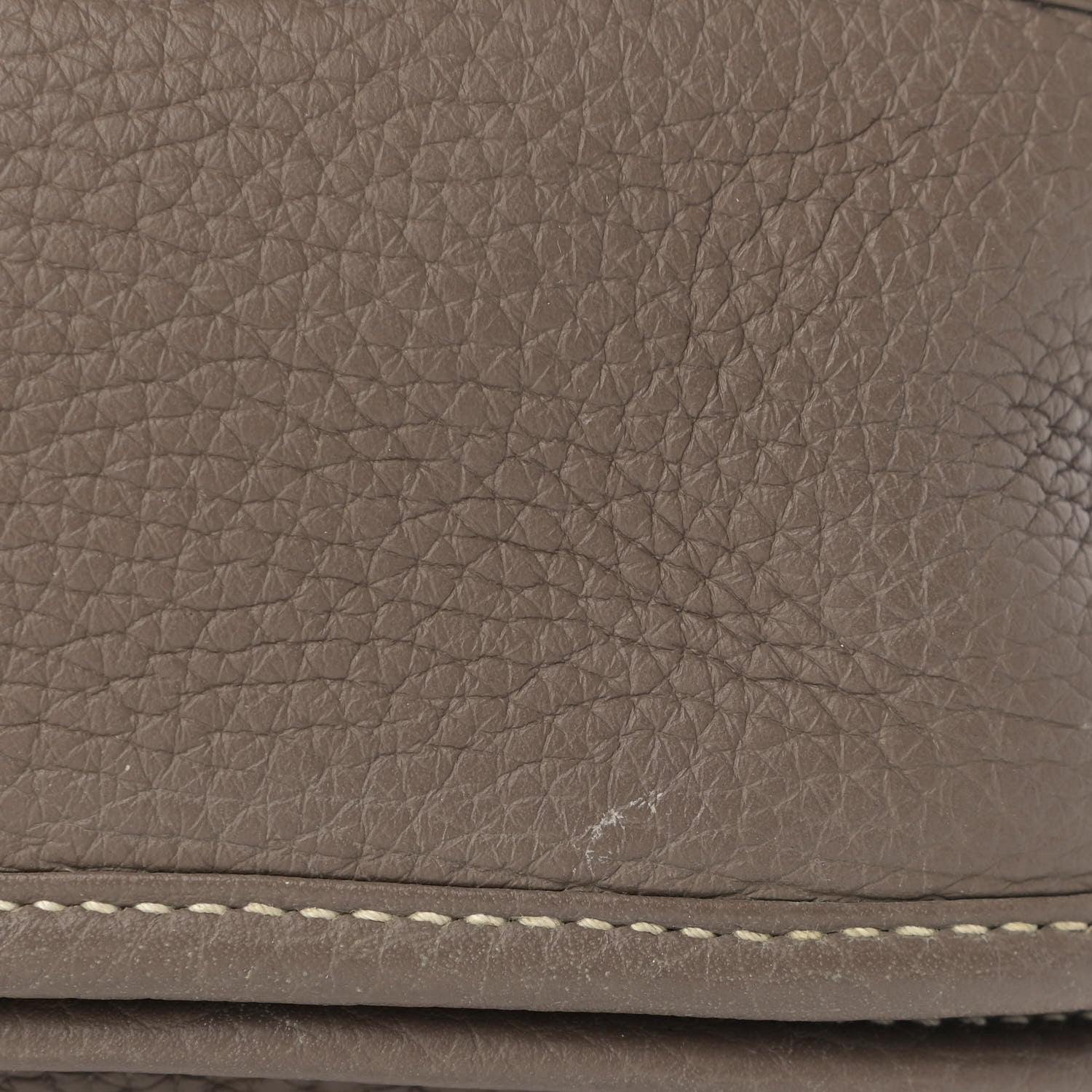 Hermes Taurillon Clemence Evelyne III PM Etoupe 10 of 14