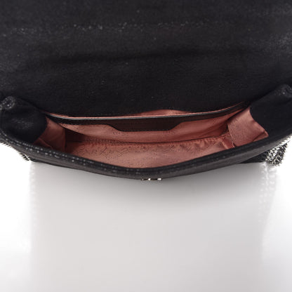 Stella McCartney Shaggy Deer Beaded Flowers Falabella Messenger Black 5 of 7