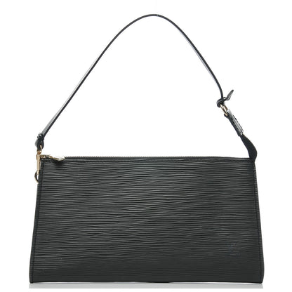 Louis Vuitton Epi Pochette Accessories 24 Black 1 of 6