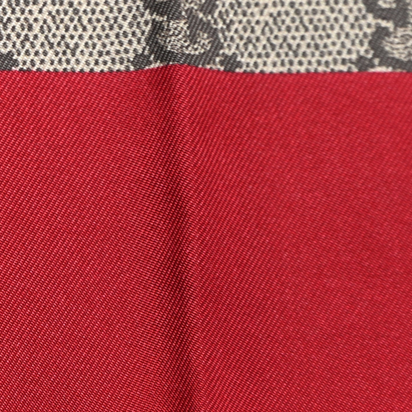 Silk Twill GG Monogram Special Florio Square Scarf Beige Red