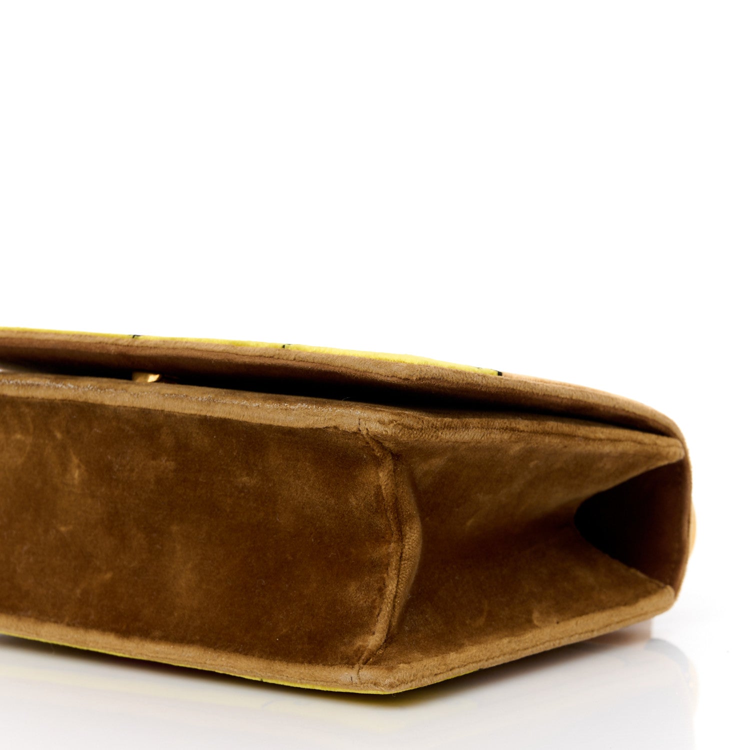 Prada Velluto Ricamo Cahier Shoulder Bag Cammello 10 of 10