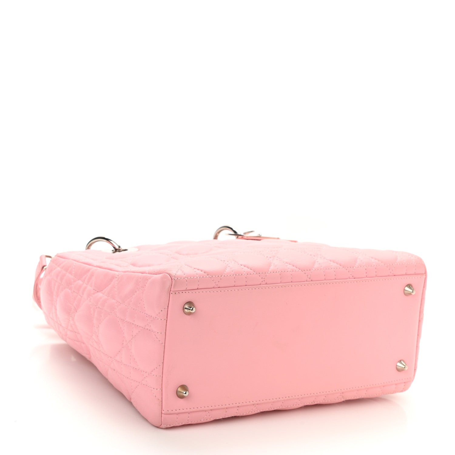 Christian Dior Lambskin Cannage Medium Lady Dior Light Pink 4 of 16