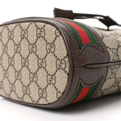 Gucci GG Supreme Monogram Web Small Ophidia Bucket Bag Brown 10 of 10