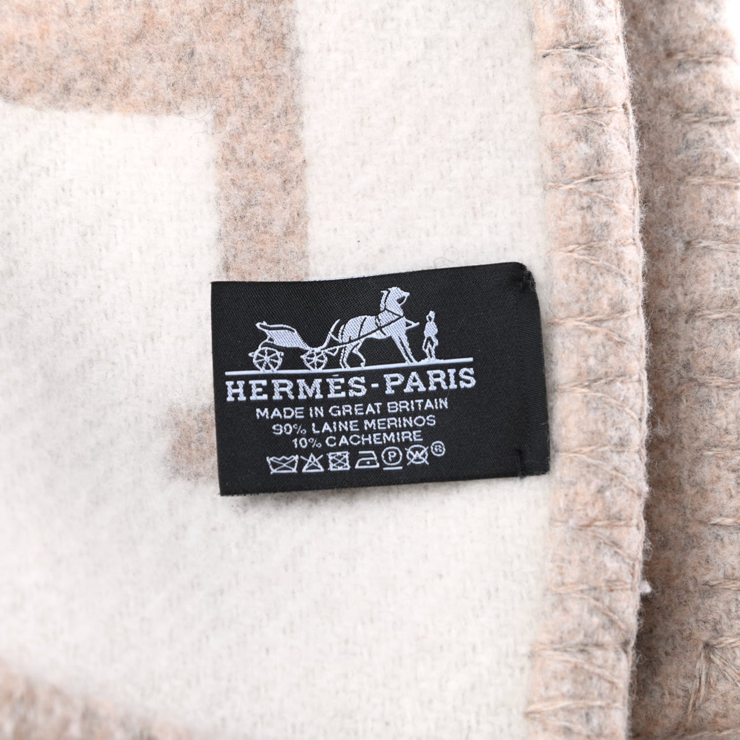 Wool Cashmere Avalon III Blanket Coco Camomille