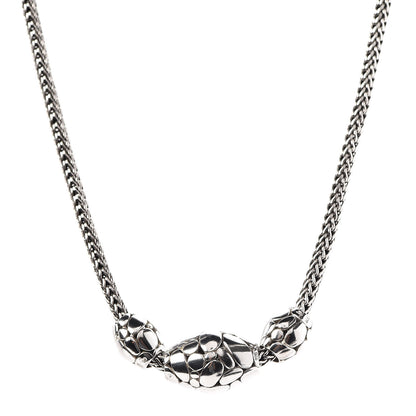 John Hardy Sterling Silver Kali Elliptical Bead Trio Necklace 1 of 6