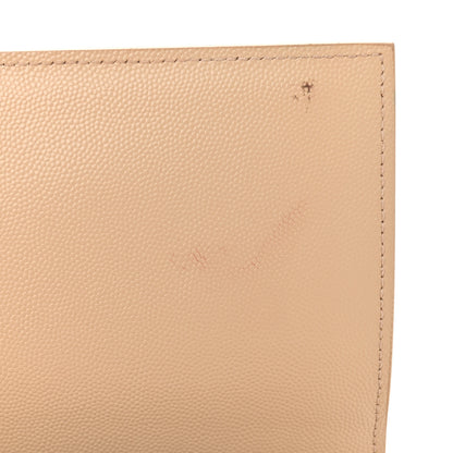 Saint Laurent Grain De Poudre Medium Monogram Kate Satchel Dark Beige 12 of 13